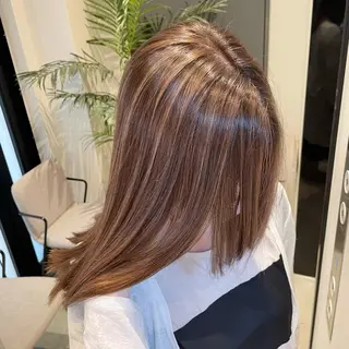 セミロング カラー 🤍haruna 🤍SUIのヘアスタイル