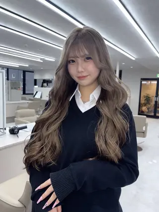 カラー うる艶カラー/ハイト ーン🎀hina🎀のヘアスタイル