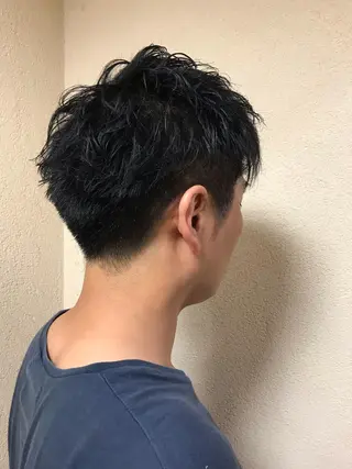 メンズ 透明感カラー・ 髪質改善🩵イケダのヘアスタイル