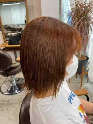 ミディアム カラー ヘアアレンジ CEINE loq ‪🍒なつきのヘアスタイル
