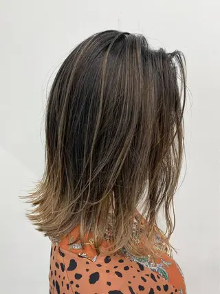 ミディアム 【公式】amble luxe池袋東口🩷のヘアスタイル