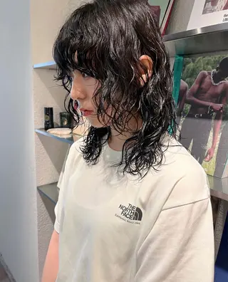 セミロング パーマ モデル募集中 限定料金/中西晴香のヘアスタイル