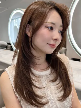 セミロング 木村 賢人のヘアスタイル