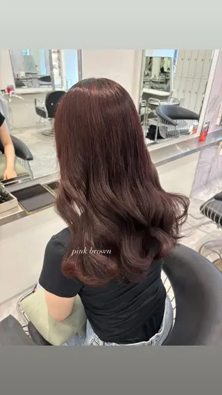 ロング ParveMix 宮﨑 梨里のヘアスタイル