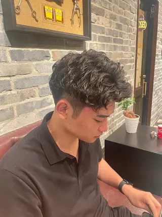ショート パーマ メンズ Dorcus日本橋所属・カット無料 長利愛花のヘアスタイル