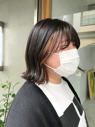 ミディアム カラー ヘアアレンジ moi-meme.soe所属・タナカ リナのヘアスタイル