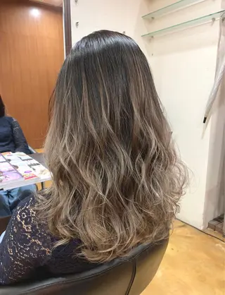 セミロング カラー 韓国レイヤーカット★ 小林大樹のヘアスタイル