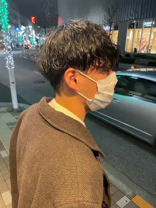 ショート カラー パーマ メンズ SHUN メンズパーマのヘアスタイル