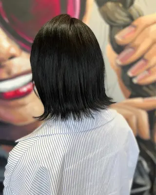 セミロング カラー パーマ ヘアアレンジ メンズ キッズ ネイル マツエク・マツパ アイブロウ times salon名駅所属・久木原 ゆりのヘアスタイル