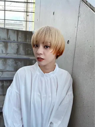 ショート カラー 髪質改善/縮毛矯正/ 透明感カラーYUMAのヘアスタイル