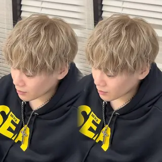 カラー メンズ メンズ/メッシュ ‪‪/セット/aoiのヘアスタイル