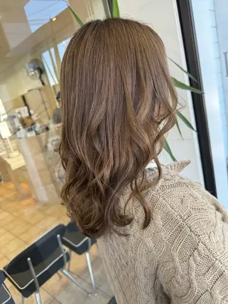 セミロング 🇰🇷韓国風顔周り NANAMI🇰🇷のヘアスタイル