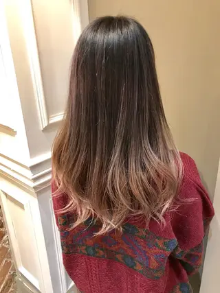 ロング カラー 神野 雅樹のヘアスタイル