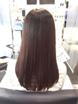 セミロング ボブスタイル/ 透明感カラー/八幡のヘアスタイル