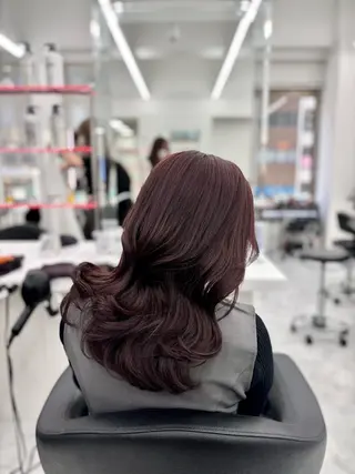 セミロング カラー 🤍レイヤー/顔周り /hirari🤍のヘアスタイル
