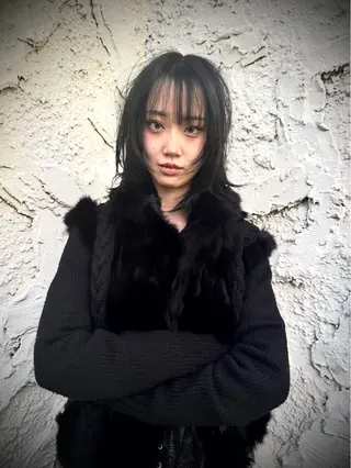 ミディアム デザインカラー⭐︎★ 🐆hyo🐆のヘアスタイル