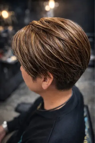 ショート メンズ 高木 彰夫のヘアスタイル