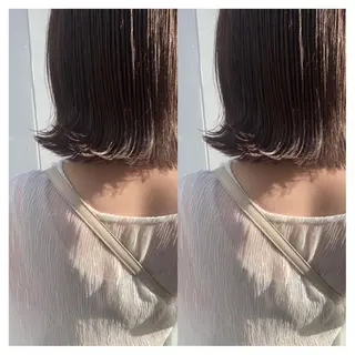 ミディアム カラー 村山 茉衣のヘアスタイル
