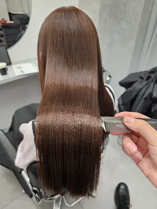 セミロング 【髪質改善美容師】t occa茨木篠原健太のヘアスタイル