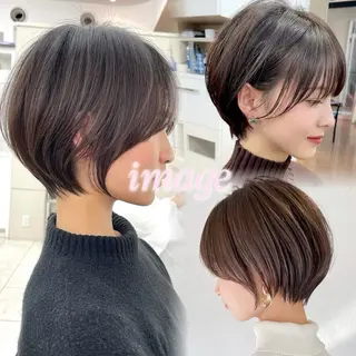 ショート hiyori🎀/艶 カラー/レイヤーのヘアスタイル