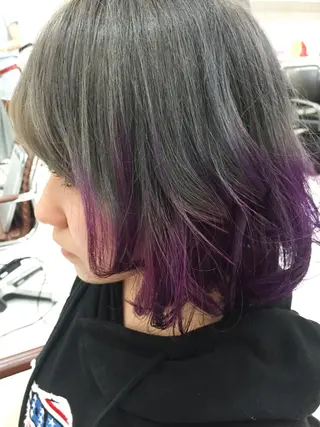 ショート カラー ヘアアレンジ モテ髪透明感❤️ デイズヘアカラーのヘアスタイル