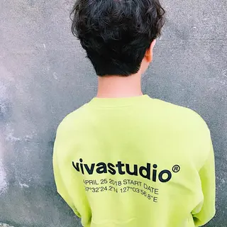 ショート カラー パーマ CODE.LINE所属・中川 竜誠のヘアスタイル