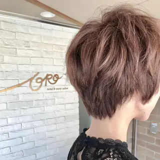 ショート カラー 新店舗ORO塚口店 駅から徒歩4分🚶のヘアスタイル