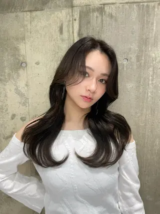 セミロング カラー 寺島 圭人のヘアスタイル