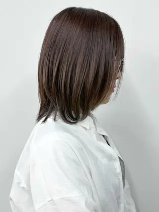 ミディアム 小顔ボブ/お悩み解決 /ボブパーマ/とういのヘアスタイル