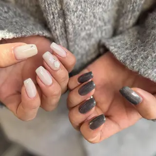 ミディアム 小川 柚香のネイルデザイン