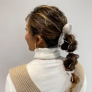 ロング ヘアアレンジ HIROKO / 透明感暖色カラー🎀のヘアスタイル