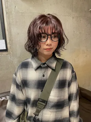 カラー パーマ muku所属・ボブ/パーマ /muku サリのヘアスタイル