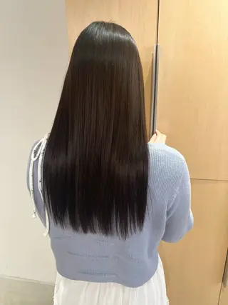 ロング パーマ Kasumi | くすみブラウン×渋谷のヘアスタイル