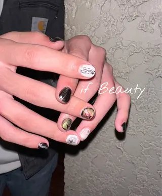 ネイル if Hair＆Nail Salon所属・IKA /海外ネイル /個性派/ワンホンのネイルデザイン
