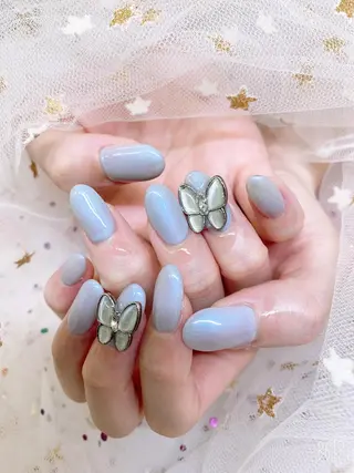 ネイル 🦋ネイルサロン ブラン🌈ゆりのネイルデザイン