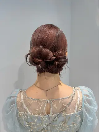 ロング ヘアアレンジ 名駅/大人可愛い /艶髪/流音のヘアスタイル