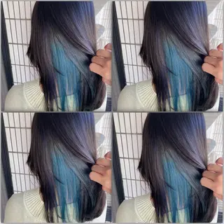 カラー ダブルカラー 韓国ヘアKYONのヘアスタイル