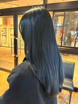 ロング カラー 🎀ワンレンボブ🎀 ワンカラー　あゆみのヘアスタイル