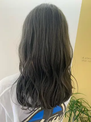 ロング カラー hub hair レイヤー/透明感のヘアスタイル