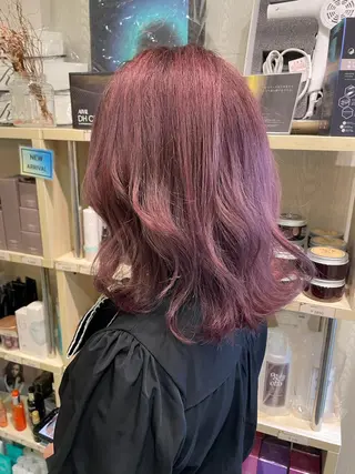 セミロング カラー 松佐 ゆかりのヘアスタイル