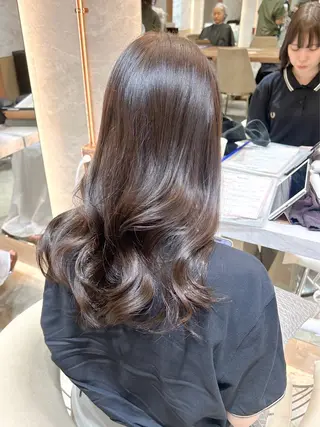 セミロング 縮毛矯正/韓国ヘア /レイヤー🎀ミズキのヘアスタイル