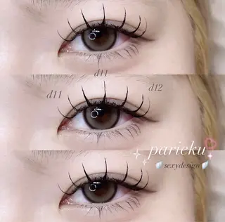 マツエク・マツパ Mell Yuuna ♡パリエク /束感のマツエク・マツパデザイン