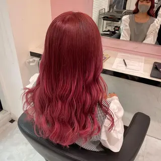 ロング ピンク・ベージュ🩰 カラー🫧とらのヘアスタイル