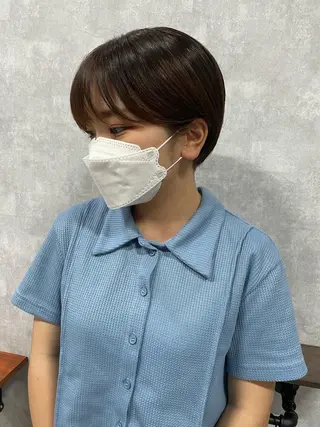 ショート C’LD hair produce /シールドヘア所属・モテ髪/ボブ/ショー ト/アダチフウトのヘアスタイル