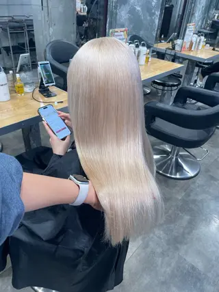 ロング カラー ハイトーン 横浜💞ミオのヘアスタイル