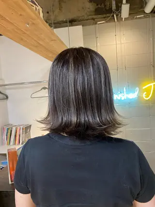 ミディアム カラー ヘアアレンジ 久米 治仁のヘアスタイル