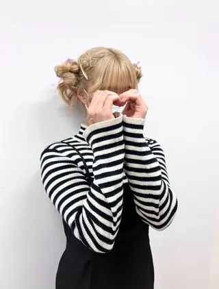 セミロング 🥀暖色/エクステ/ 長さだし/横浜/のヘアスタイル