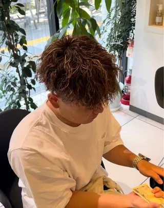 カラー パーマ メンズ 一宮/稲沢/あま市 /小林好裕のヘアスタイル