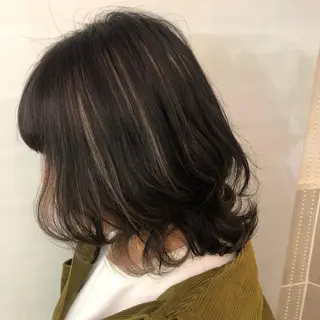 ミディアム カラー SNSで大バズり‼️ 欧米風ヘア大ヒット中のヘアスタイル