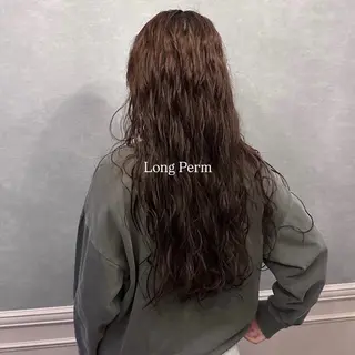 ロング パーマ 美容casita カシータ所属・Nagumo Mizukiのヘアスタイル